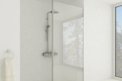 Glazen douchewand wandopstelling stabilisator vloer-plafond zoom